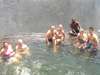 Lisa Liprini - swimming in the Devil's Pool at Victoria Falls